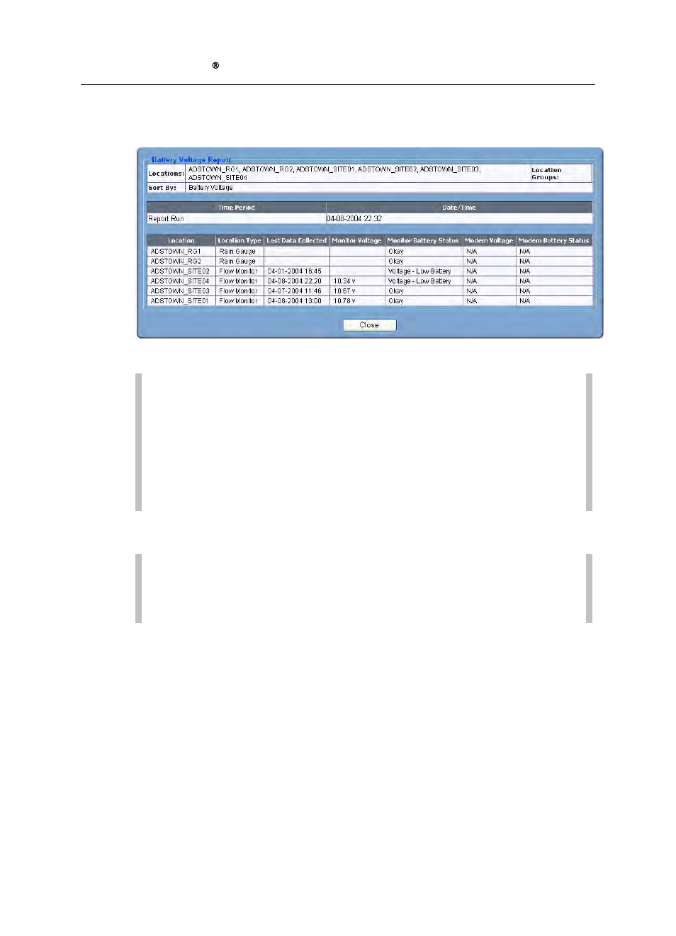 Confirmations report | ADS Environmental Services IntelliServe 2.8.1 950026A7 User Manual | Page 220 / 290
