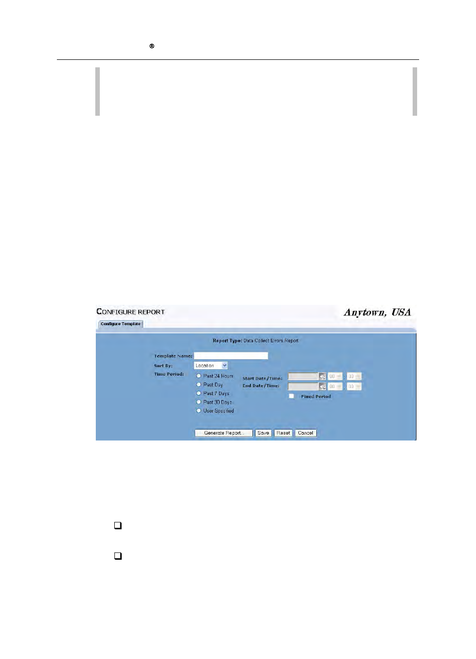 Data collect errors report | ADS Environmental Services IntelliServe 2.8.1 950026A7 User Manual | Page 224 / 290