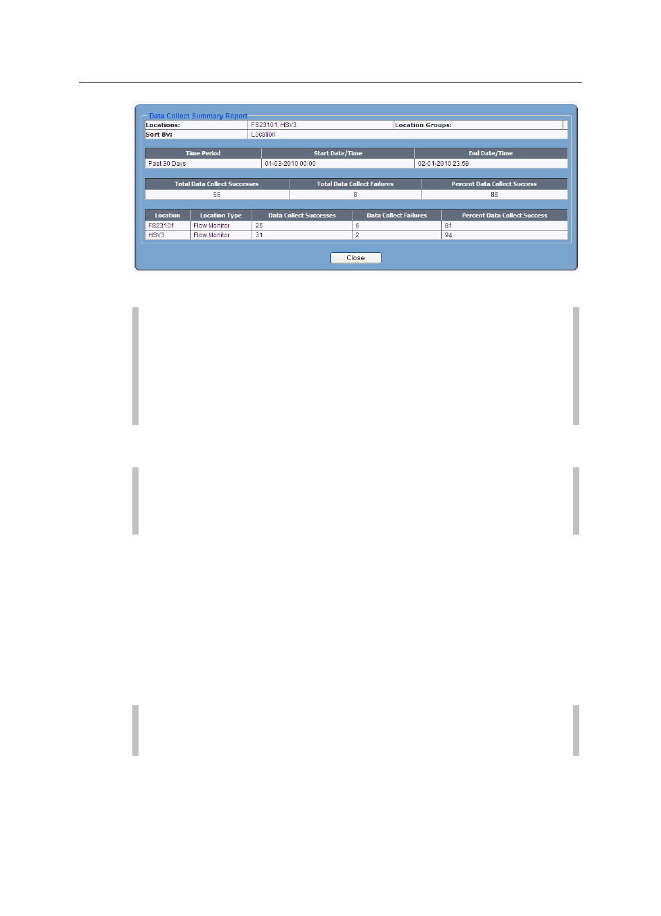 Monitor performance report | ADS Environmental Services IntelliServe 2.8.1 950026A7 User Manual | Page 229 / 290