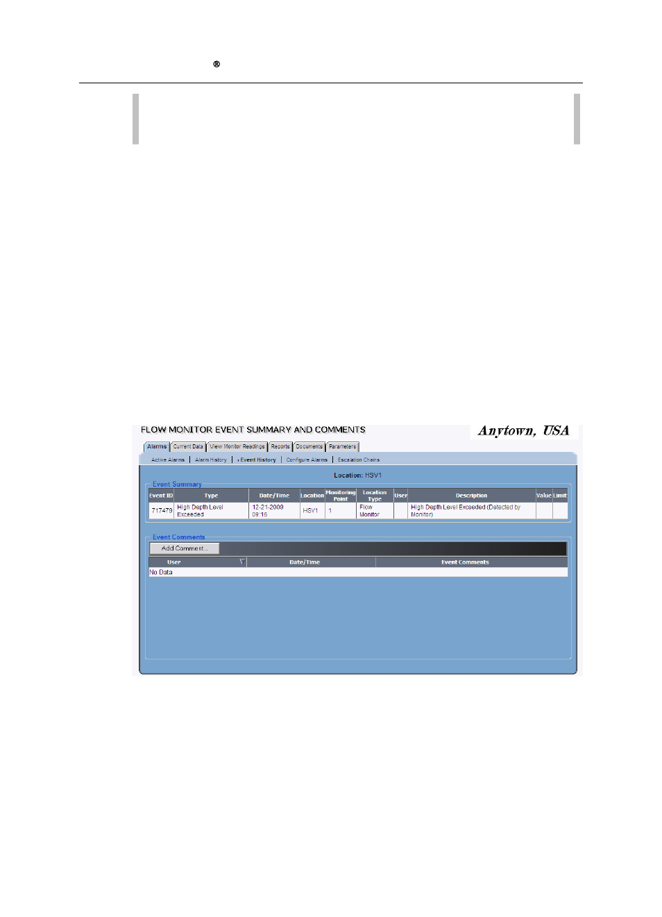 View event details for an individual location | ADS Environmental Services IntelliServe 2.8.1 950026A7 User Manual | Page 66 / 290