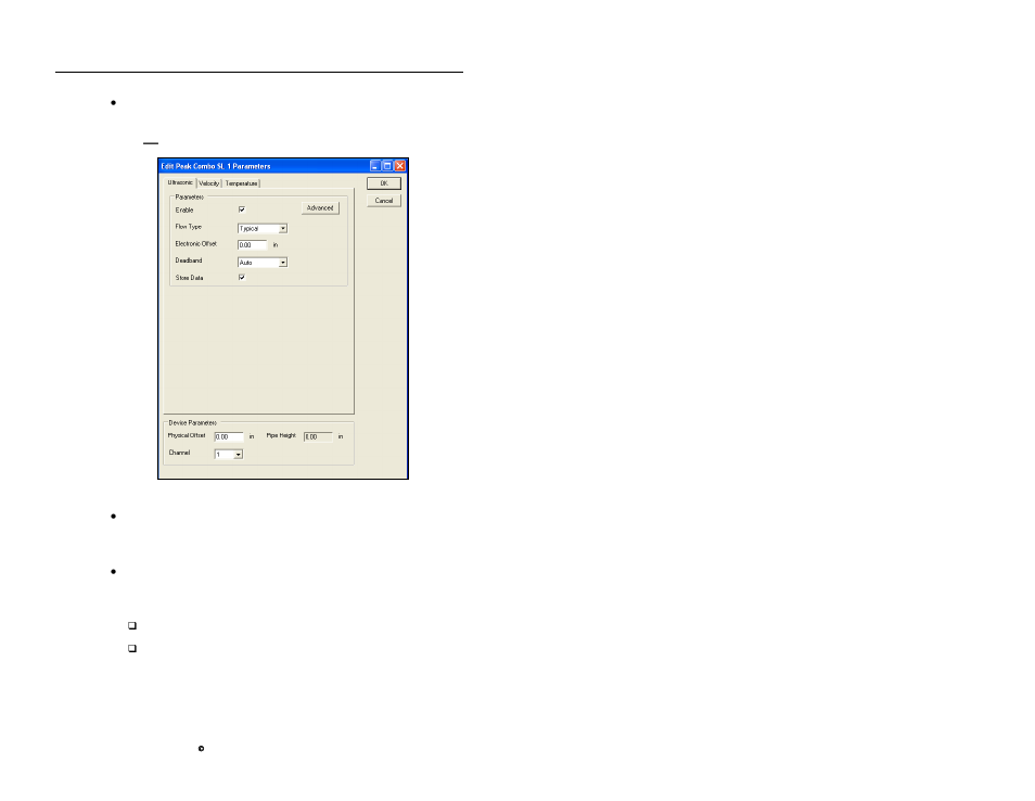 Ultrasonic tab | ADS Environmental Services Profile Software 950015B6 User Manual | Page 116 / 641