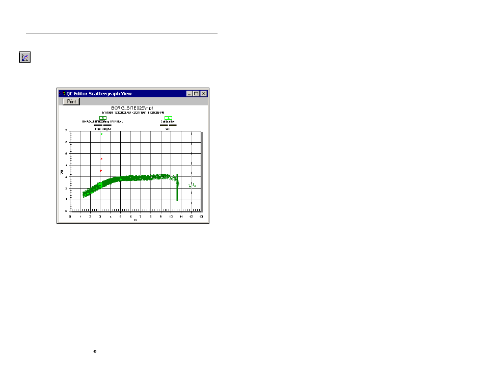 Marking a scattergraph confirmation as ignored | ADS Environmental Services Profile Software 950015B6 User Manual | Page 237 / 641