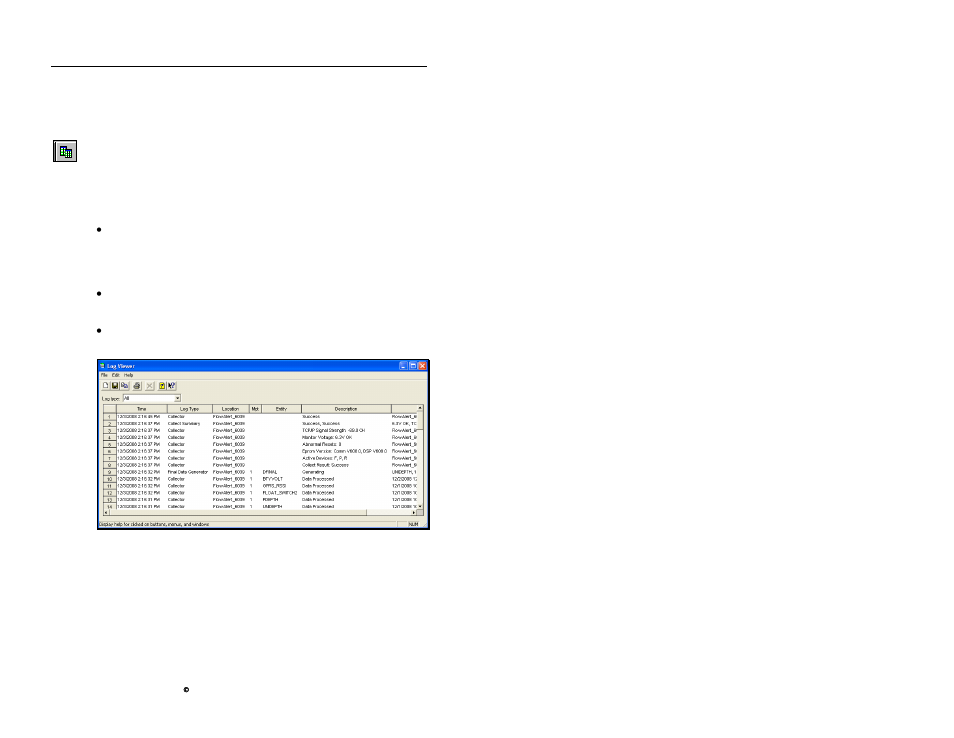 How to use the log viewer | ADS Environmental Services Profile Software 950015B6 User Manual | Page 383 / 641