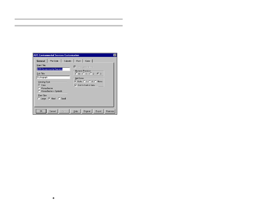 Customizing the graph | ADS Environmental Services Profile Software 950015B6 User Manual | Page 399 / 641