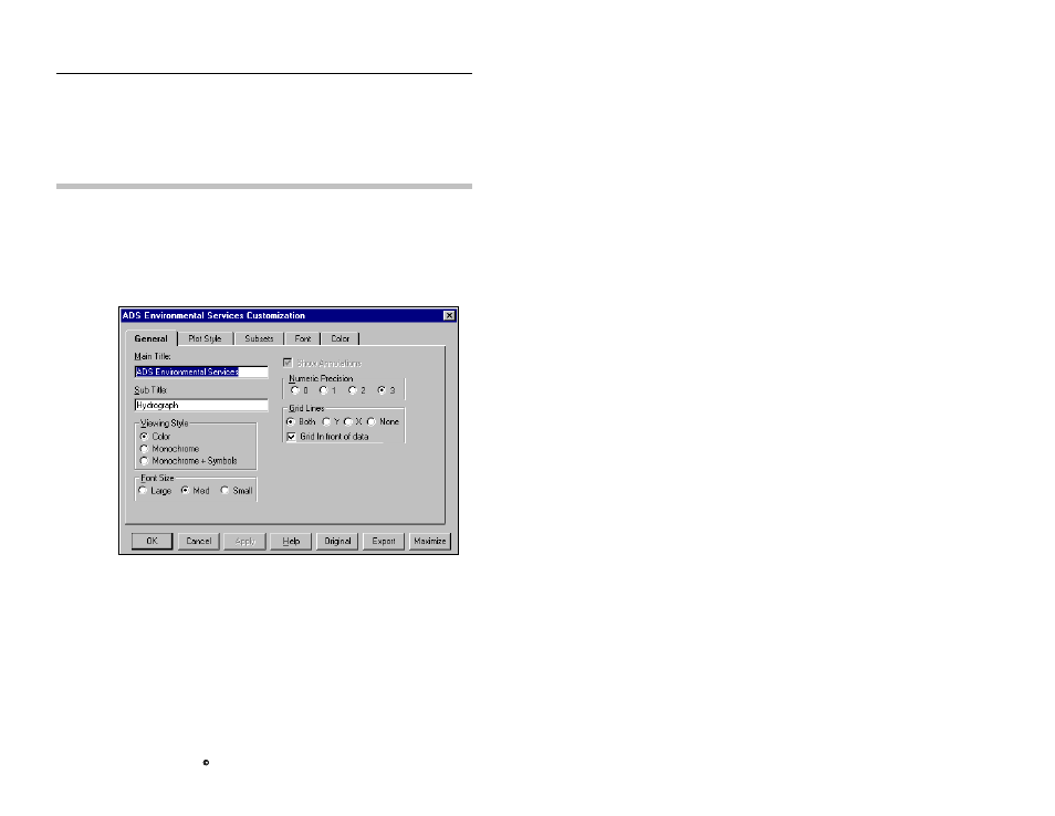 Customizing the graph | ADS Environmental Services Profile Software 950015B6 User Manual | Page 442 / 641