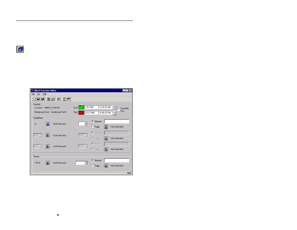 How to use the block function editor | ADS Environmental Services Profile Software 950015B6 User Manual | Page 475 / 641