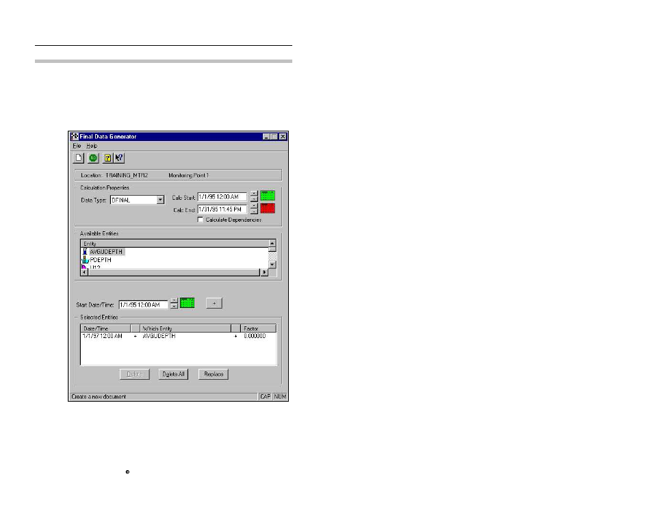 Selecting the dfinal data type | ADS Environmental Services Profile Software 950015B6 User Manual | Page 493 / 641