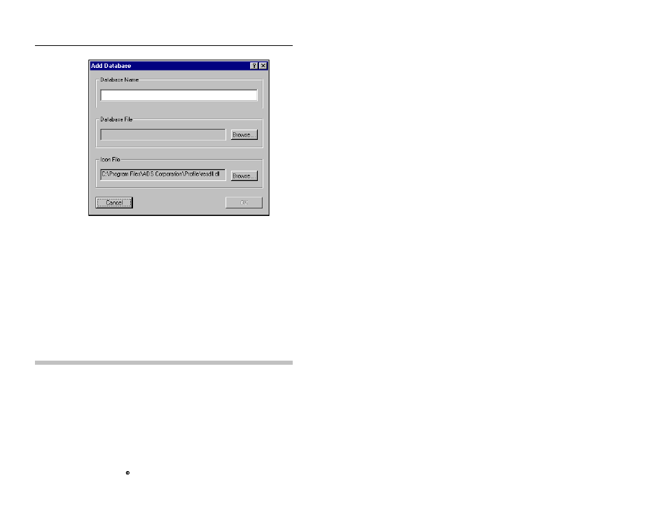 Changing the selected database, Changing the selected database -13 | ADS Environmental Services Profile Software 950015B6 User Manual | Page 53 / 641