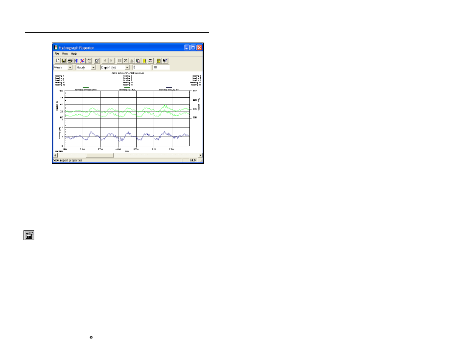 Editing a report footer | ADS Environmental Services Profile Software 950015B6 User Manual | Page 535 / 641