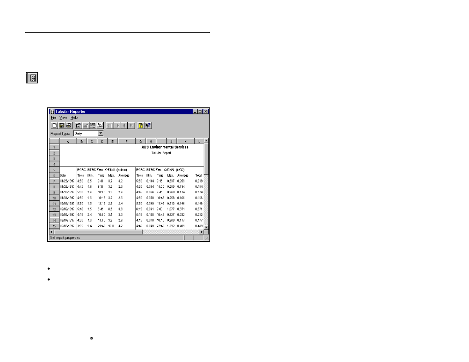 How to use the tabular reporter | ADS Environmental Services Profile Software 950015B6 User Manual | Page 548 / 641