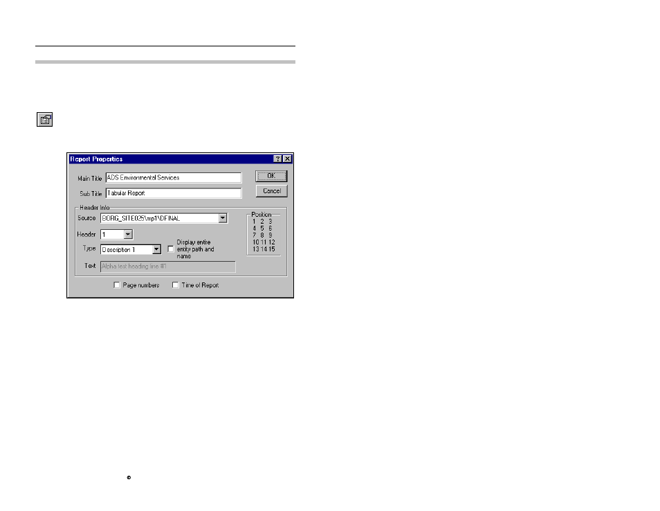 Updating the tabular report headers | ADS Environmental Services Profile Software 950015B6 User Manual | Page 550 / 641