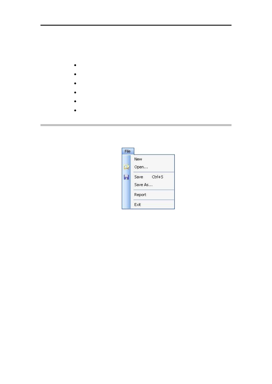 Main menu, File menu | ADS Environmental Services Eureka Digital QR 775020 A0 User Manual | Page 28 / 65