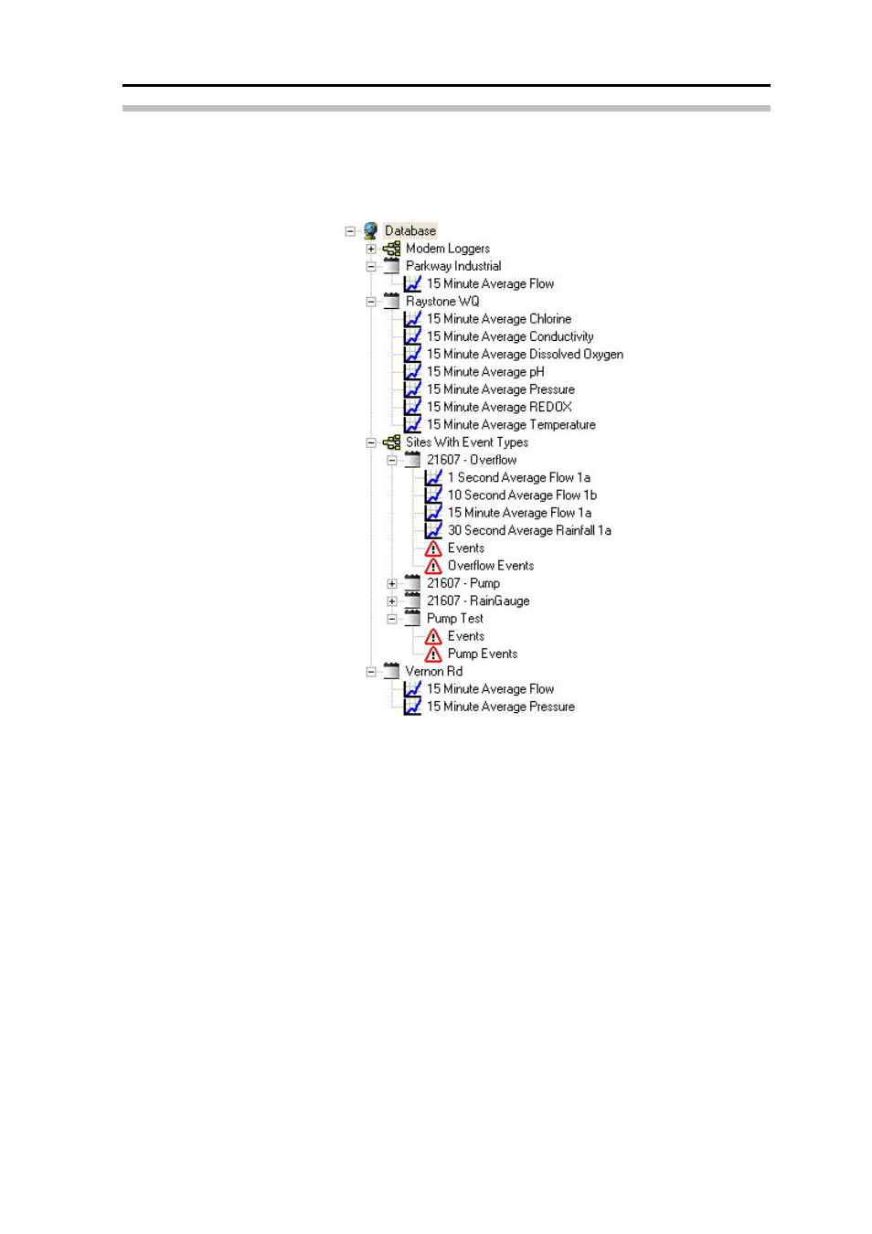 Database navigation pane, Right-click option menu | ADS Environmental Services PrimeWorks QR 775018 A0 User Manual | Page 15 / 86