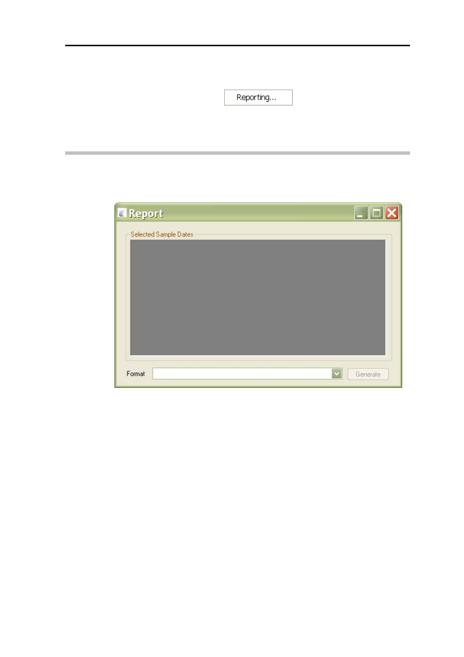 Report menu, Reporting option | ADS Environmental Services PrimeWorks QR 775018 A0 User Manual | Page 43 / 86
