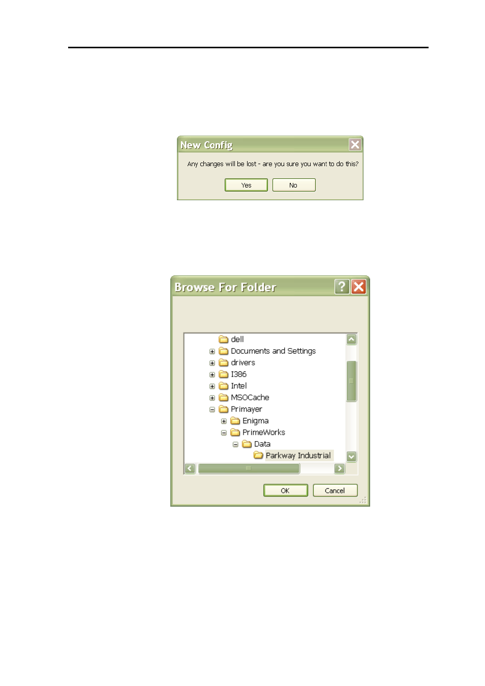 New config, Load config, Save config | ADS Environmental Services PrimeWorks QR 775018 A0 User Manual | Page 53 / 86