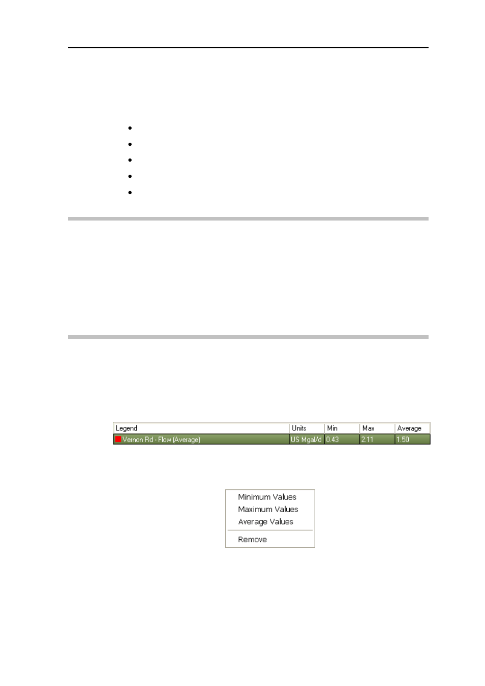 Modifying the parameters for the graph, Viewing area, Legend | ADS Environmental Services PrimeWorks QR 775018 A0 User Manual | Page 68 / 86