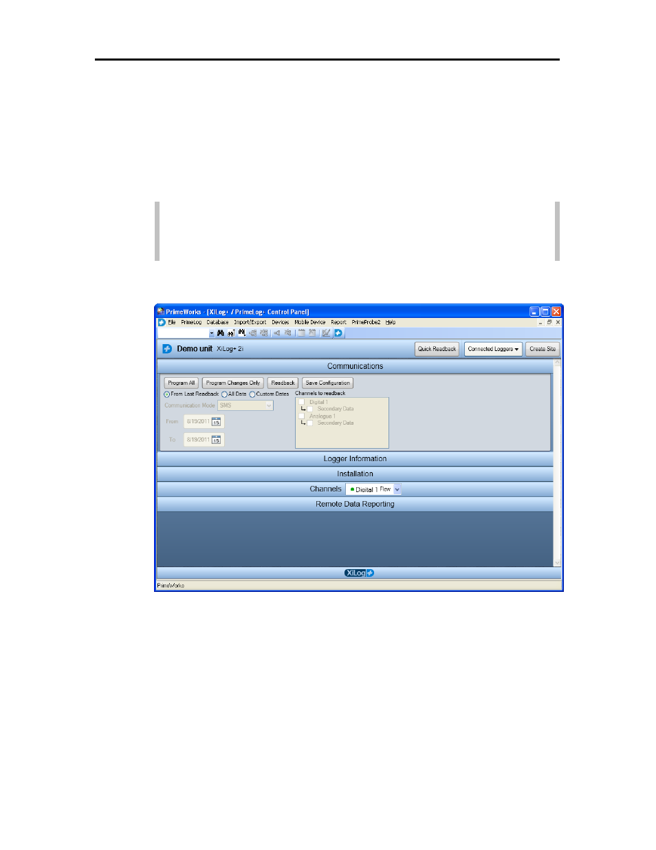 Launching the primeworks software | ADS Environmental Services XiLog+ QR 775026 A0 User Manual | Page 28 / 76
