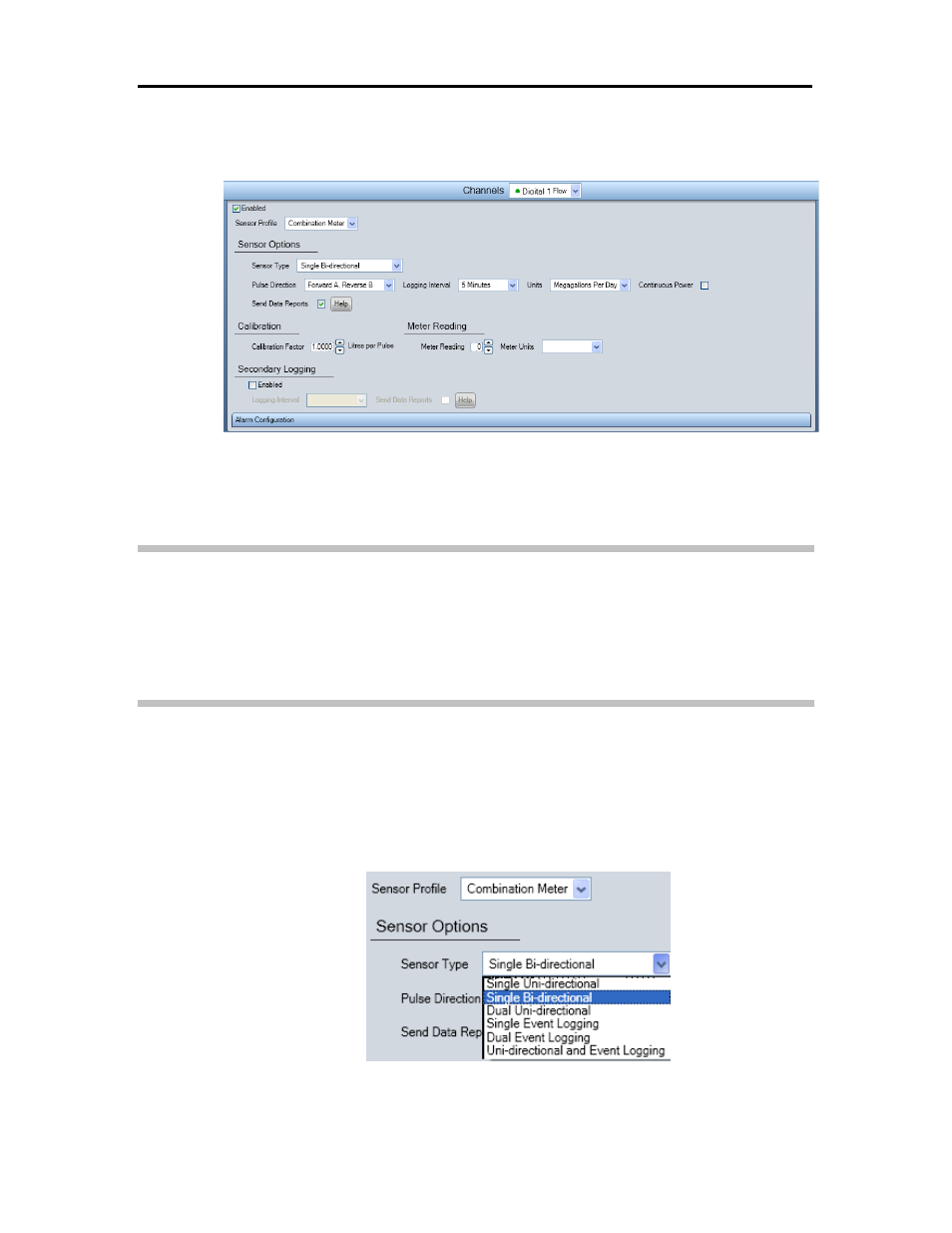 Digital channel, Enable, Sensor profile/sensor type | ADS Environmental Services XiLog+ QR 775026 A0 User Manual | Page 44 / 76