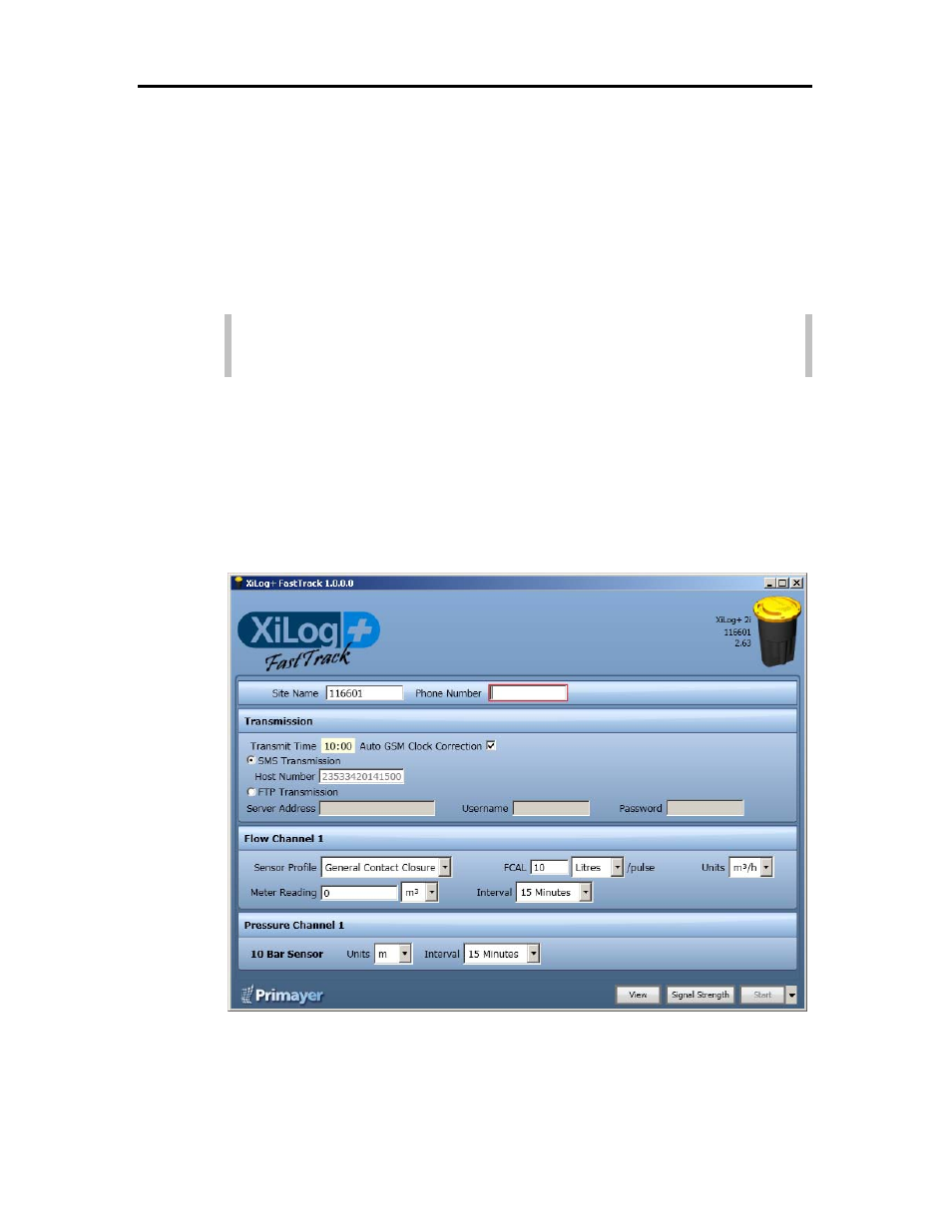 Appendix a: xilog+ fasttrack software | ADS Environmental Services XiLog+ QR 775026 A0 User Manual | Page 68 / 76