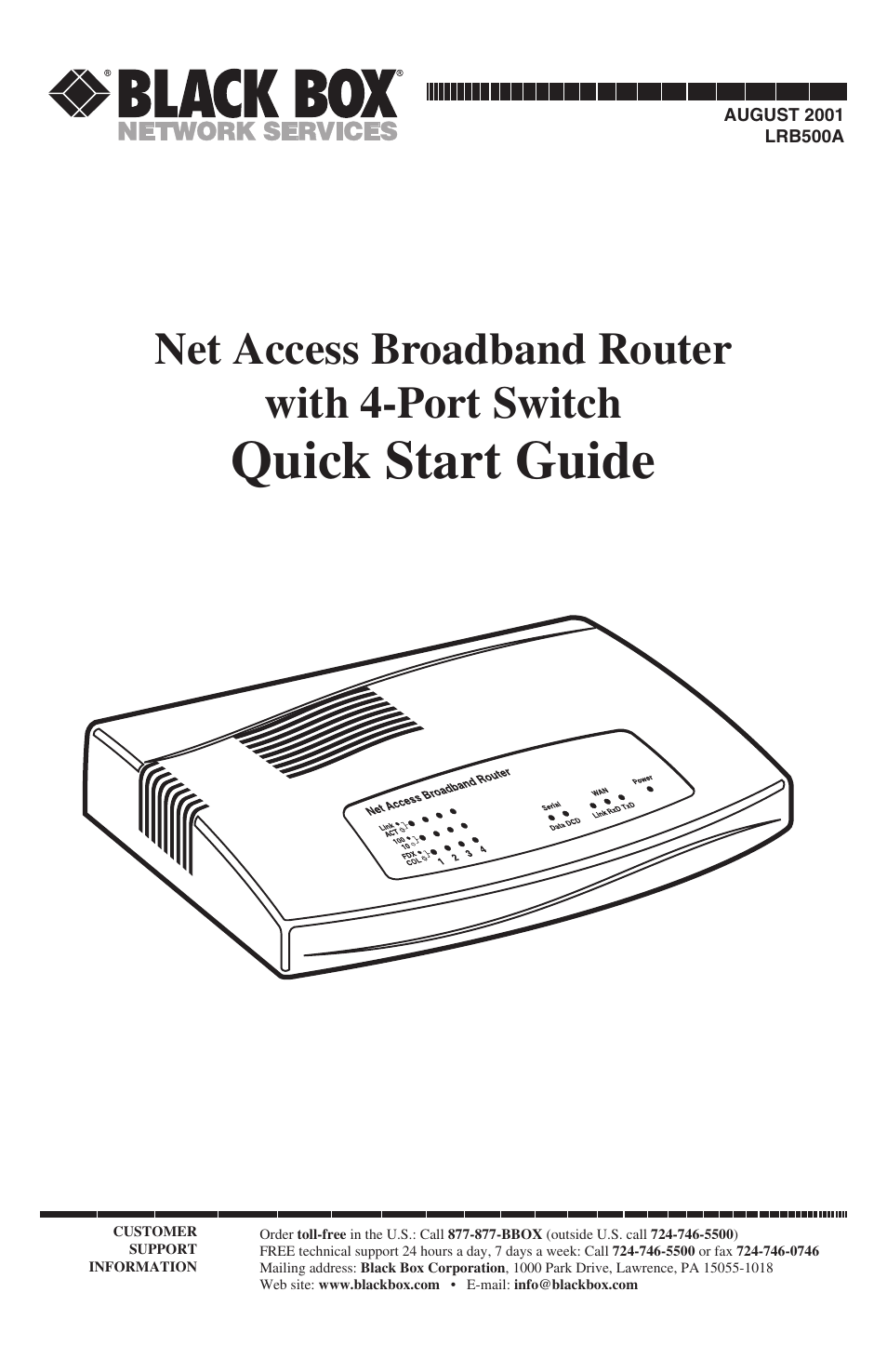 Black Box LRB500A User Manual | 33 pages