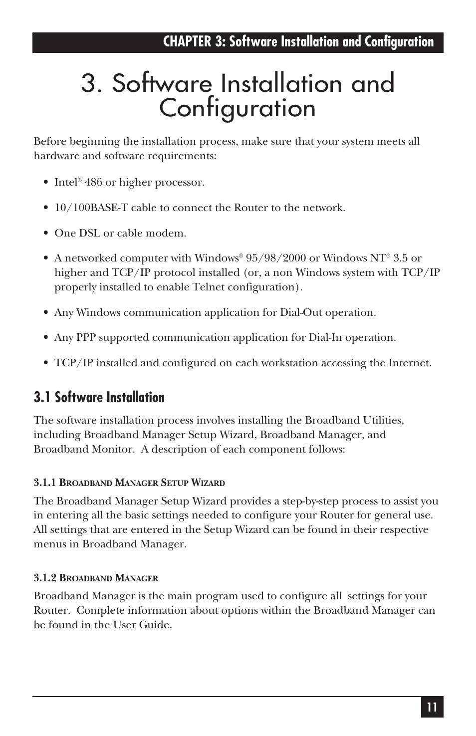 Software installation and configuration, Chapter 3: software installation and configuration, 1 software installation | Black Box LRB500A User Manual | Page 12 / 33