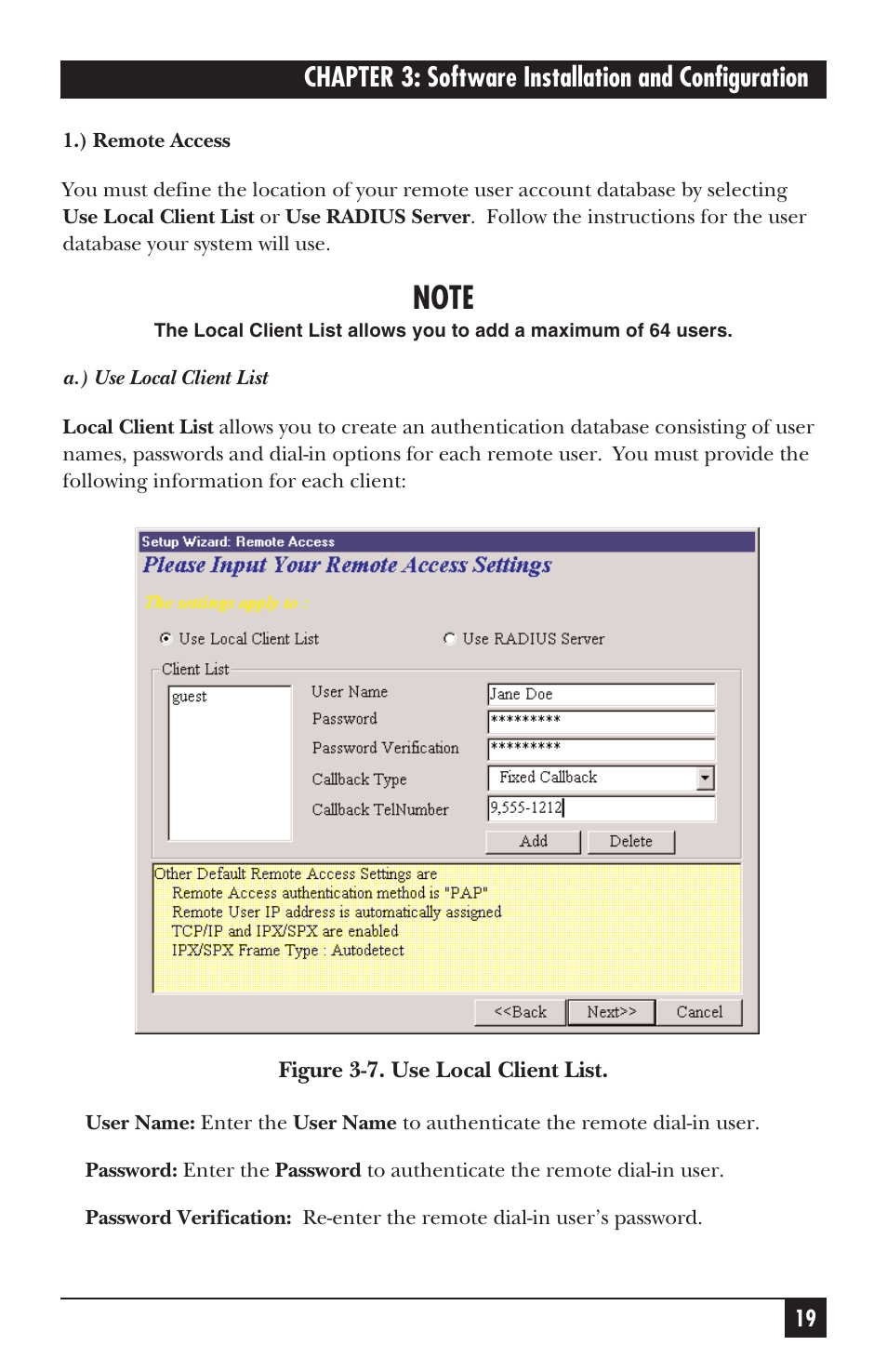 Chapter 3: software installation and configuration | Black Box LRB500A User Manual | Page 20 / 33