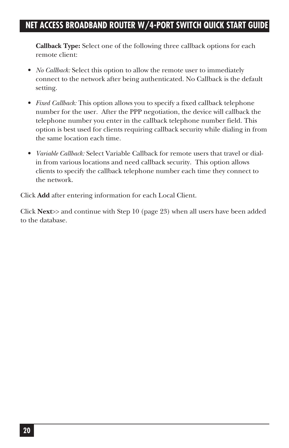 Black Box LRB500A User Manual | Page 21 / 33