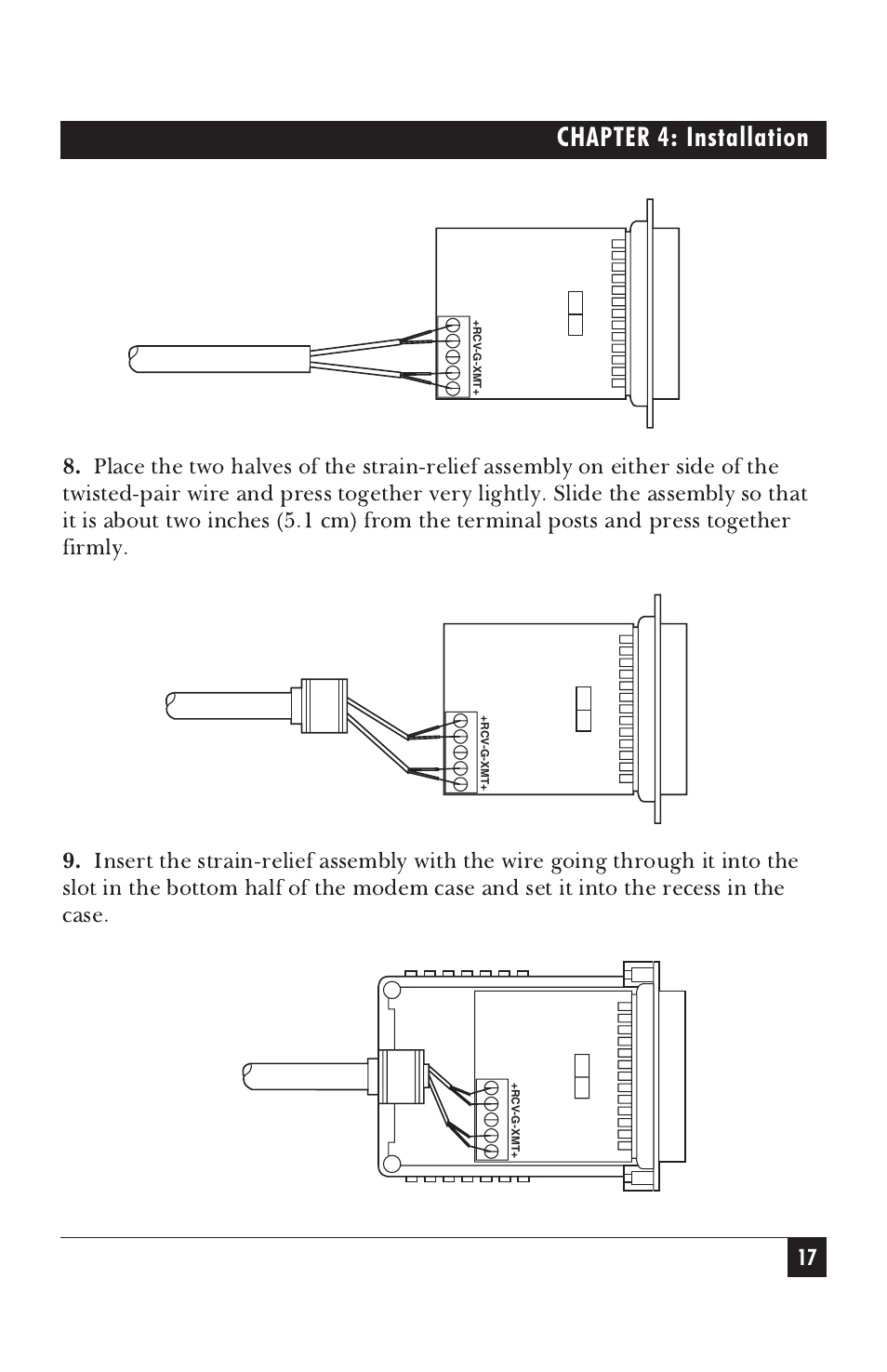 Chapter 4: installation | Black Box IC476A-F-R2 User Manual | Page 18 / 25