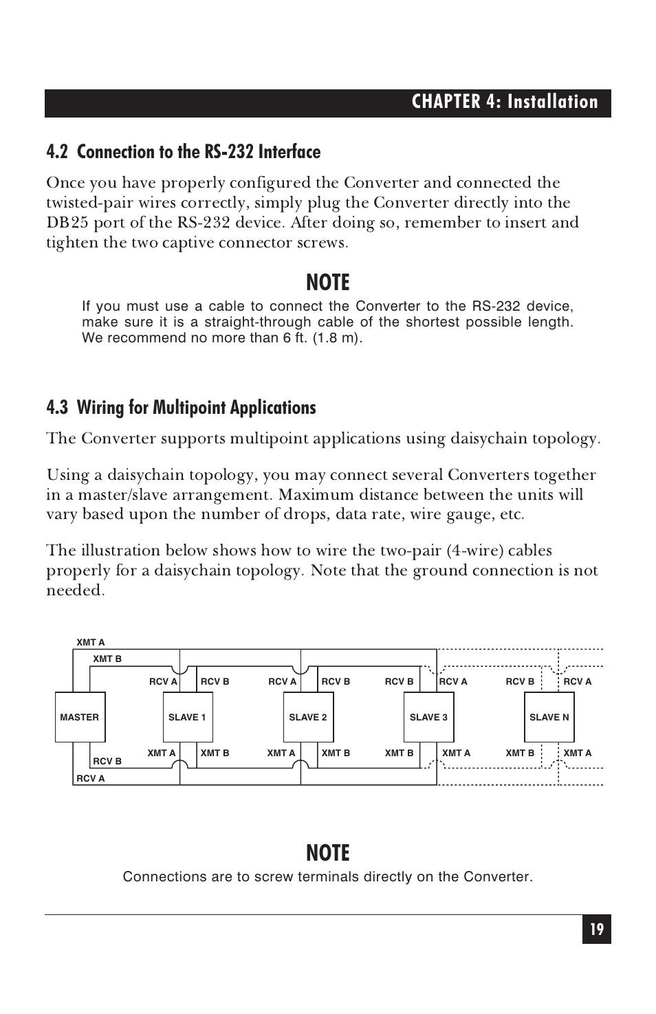 3 wiring for multipoint applications | Black Box IC476A-F-R2 User Manual | Page 20 / 25