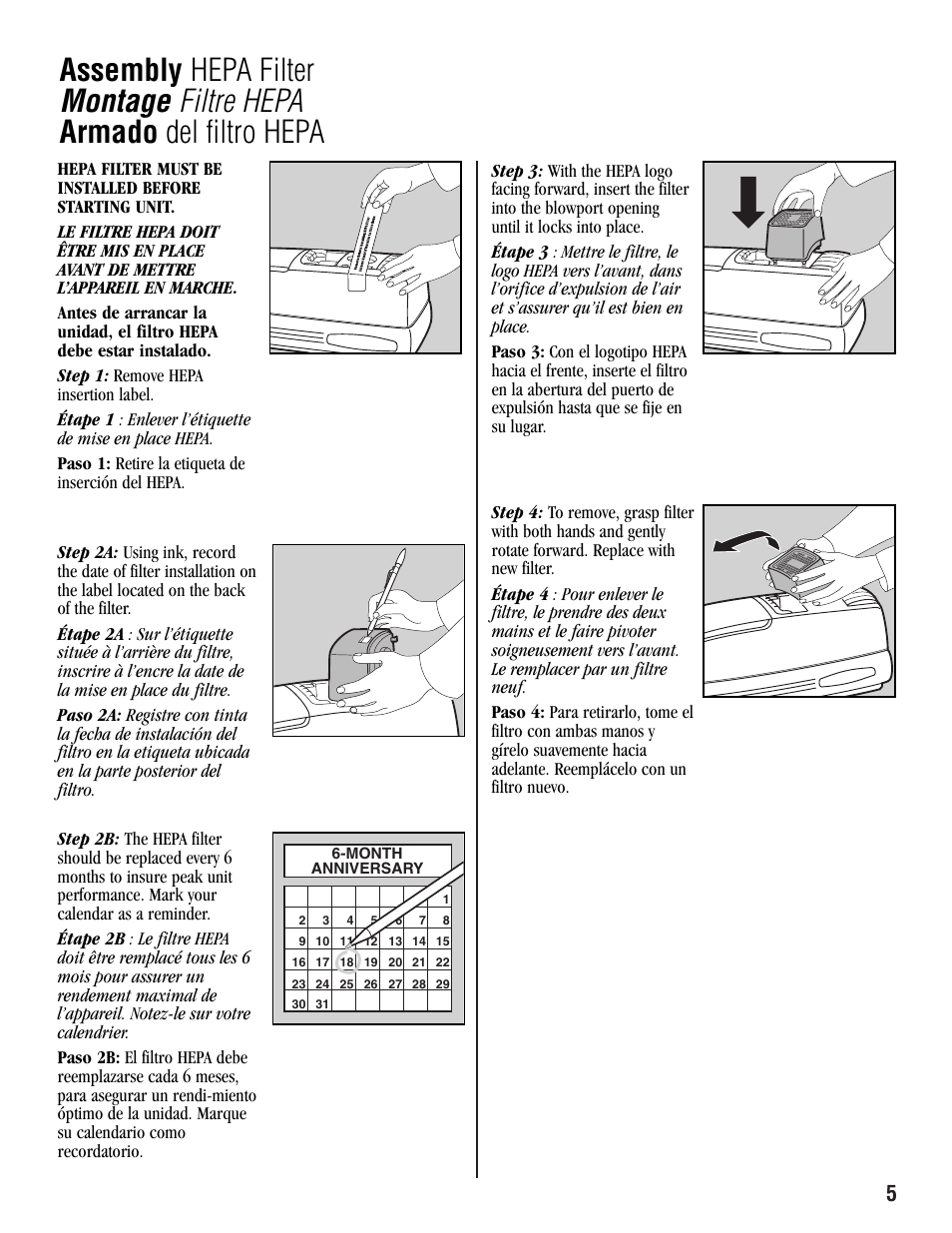 Aerus Guardian User Manual | Page 5 / 20