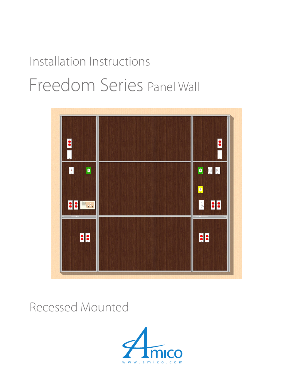 Amico Freedom Series Recessed User Manual | 12 pages