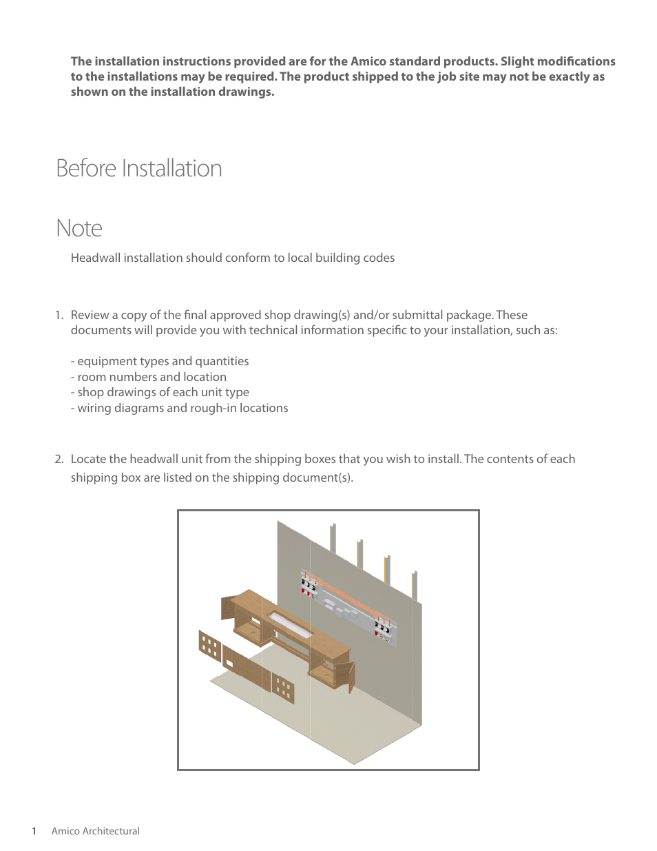 Amico LDR Headwall User Manual | Page 2 / 8