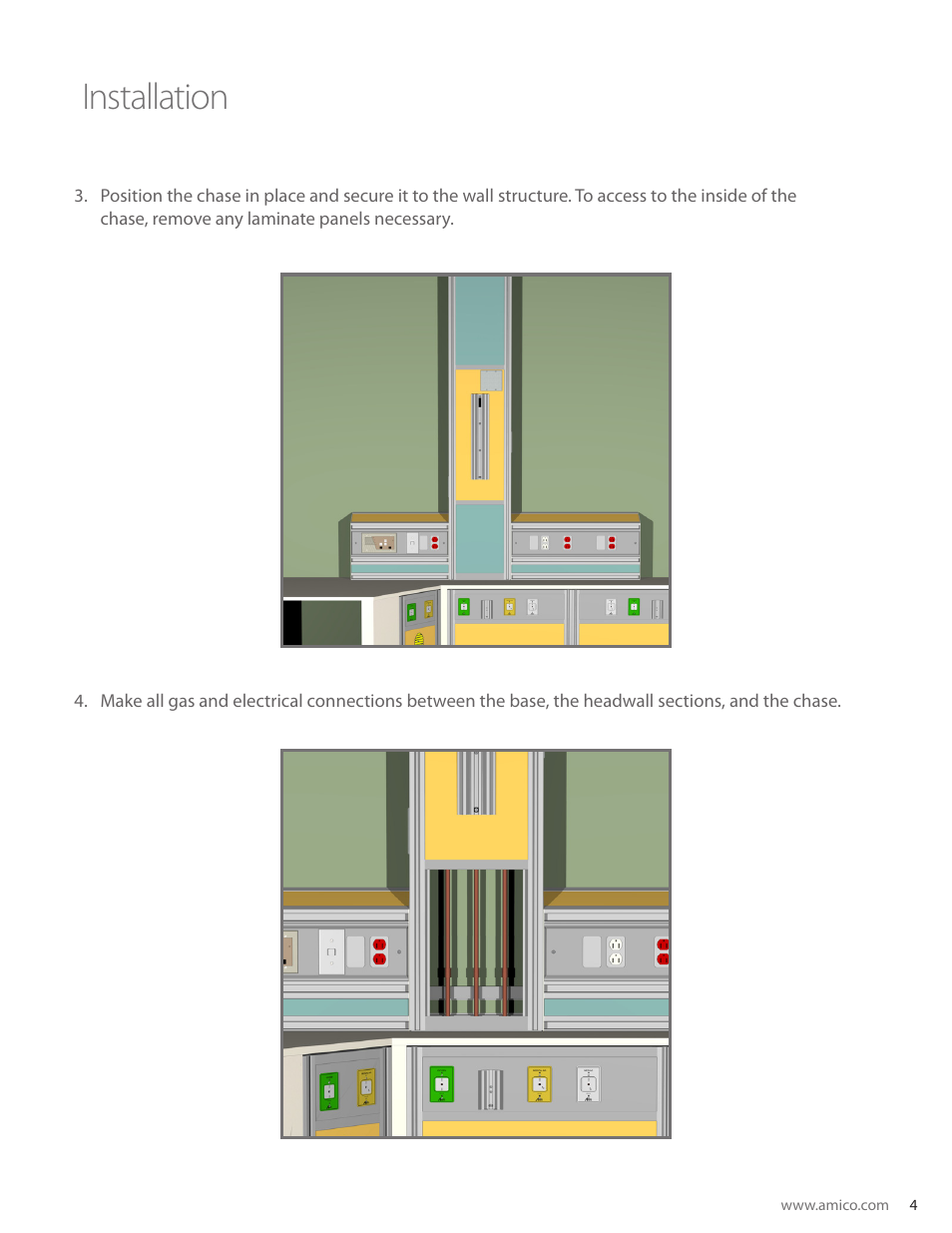 Installation | Amico Noble Custom Cabinet User Manual | Page 5 / 7