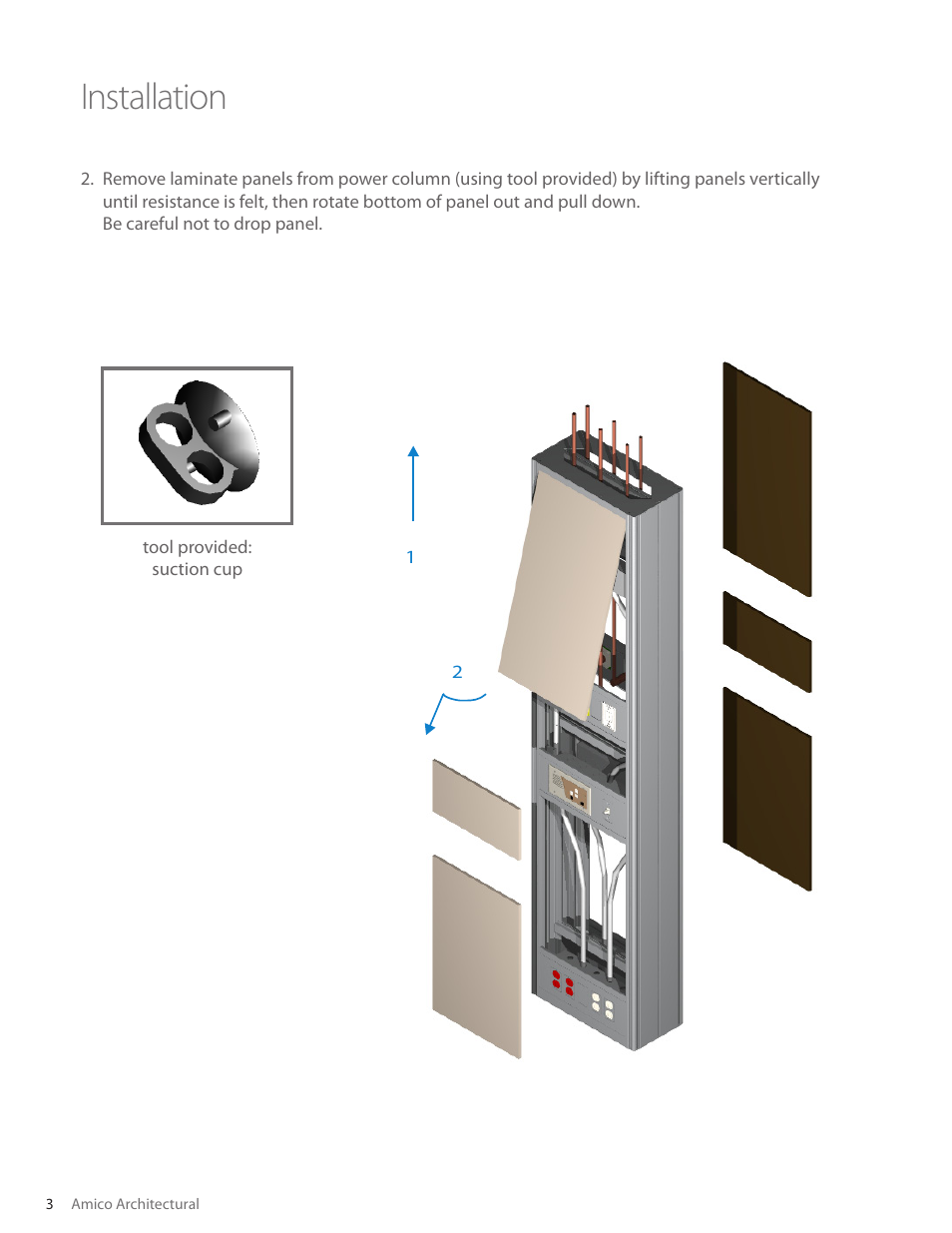 Installation | Amico Power Column User Manual | Page 4 / 7