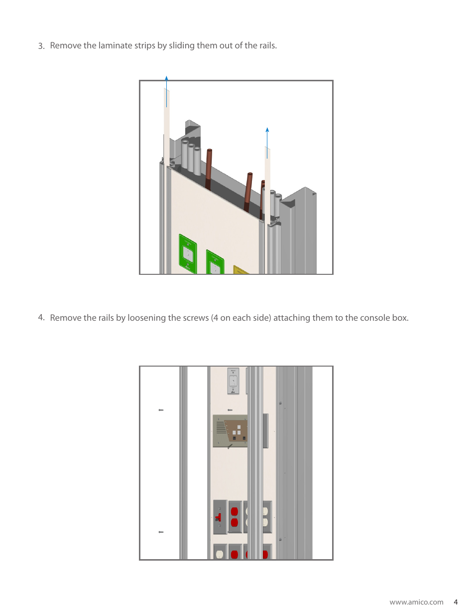 Amico Regal Series Recessed Vertical Flatwall User Manual | Page 5 / 8