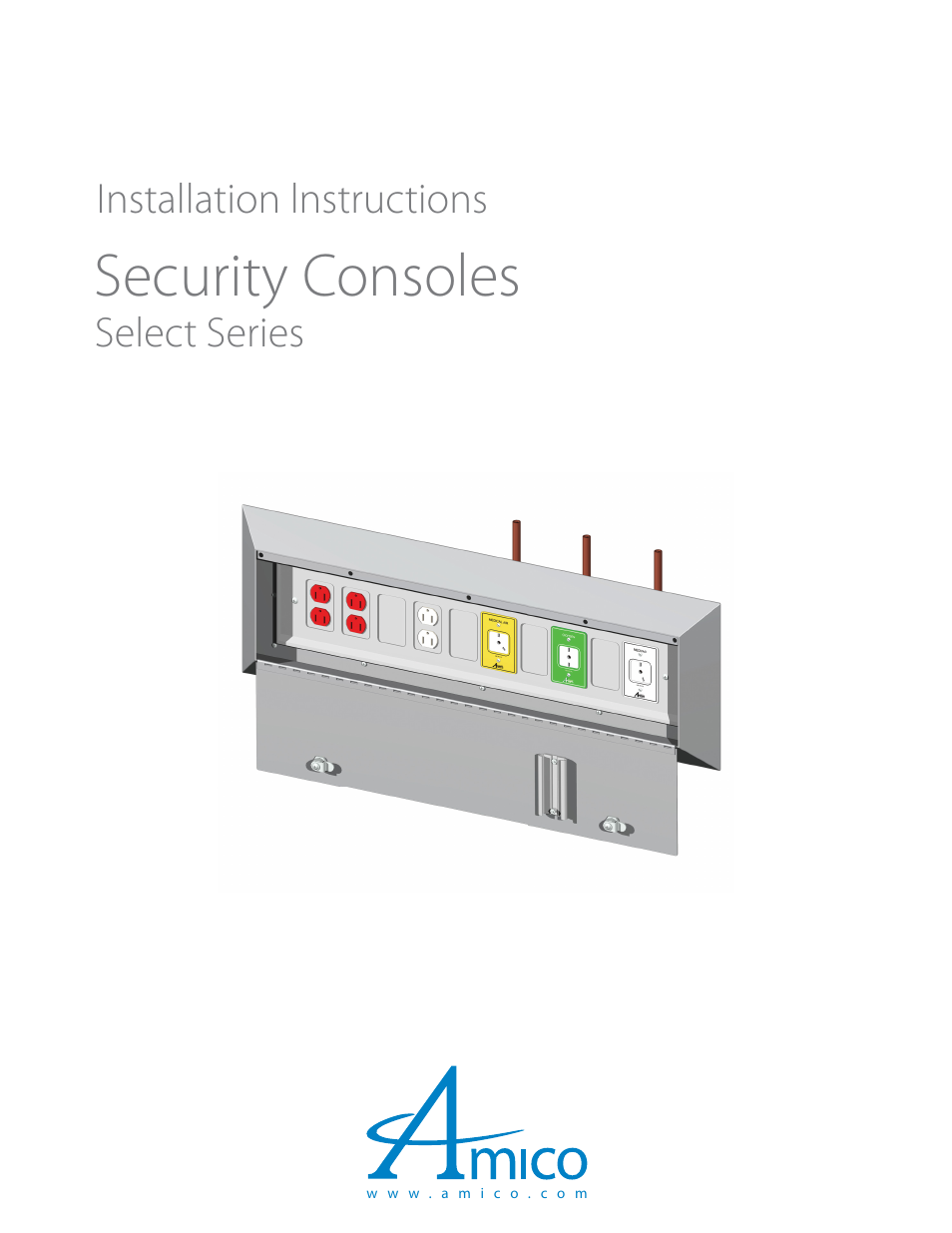 Amico Security Recessed Console Box Assembly User Manual | 12 pages