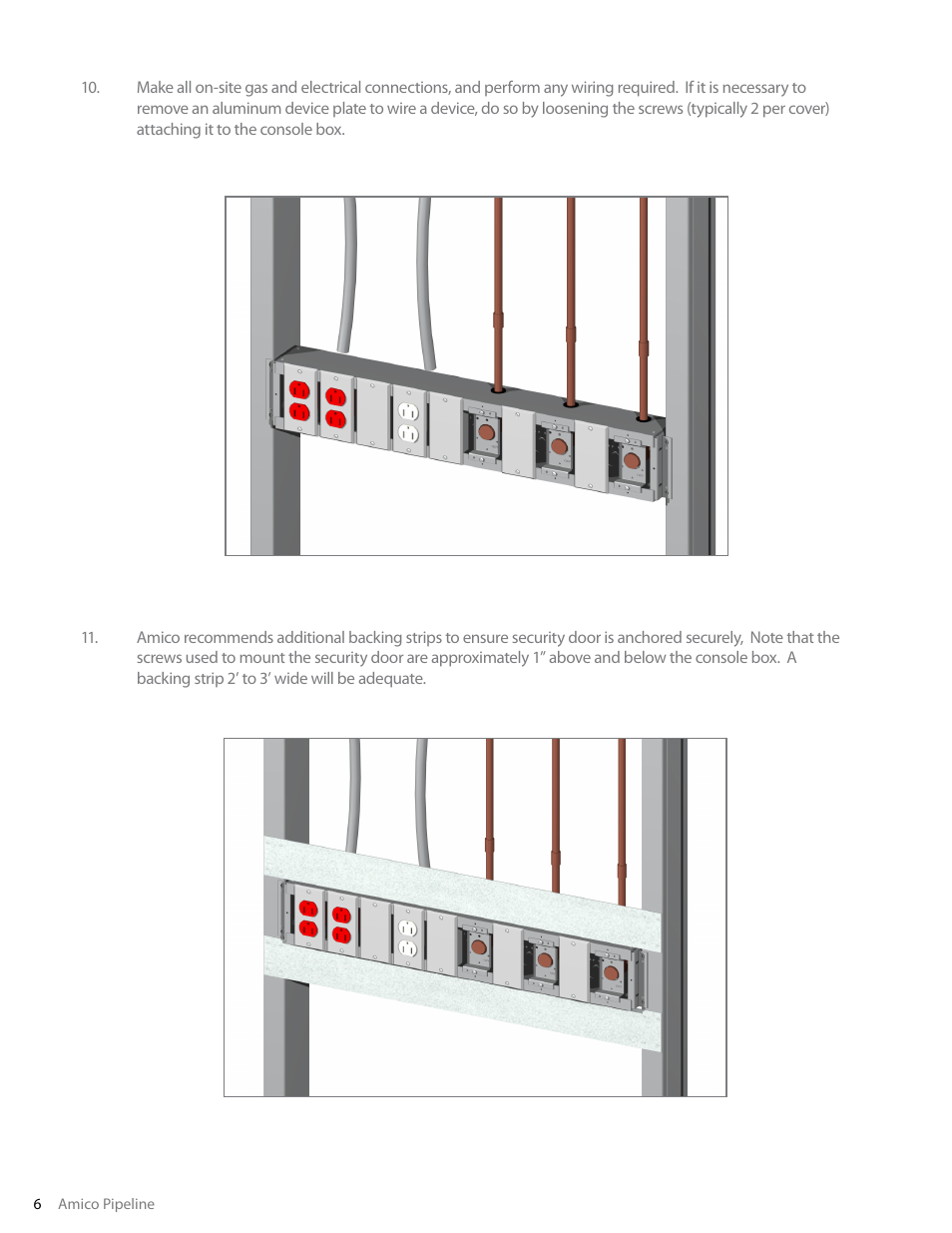 Amico Security Recessed Console Box Assembly User Manual | Page 6 / 12