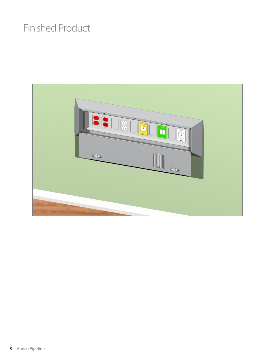 Finished product | Amico Security Recessed Console Box Assembly User Manual | Page 8 / 12