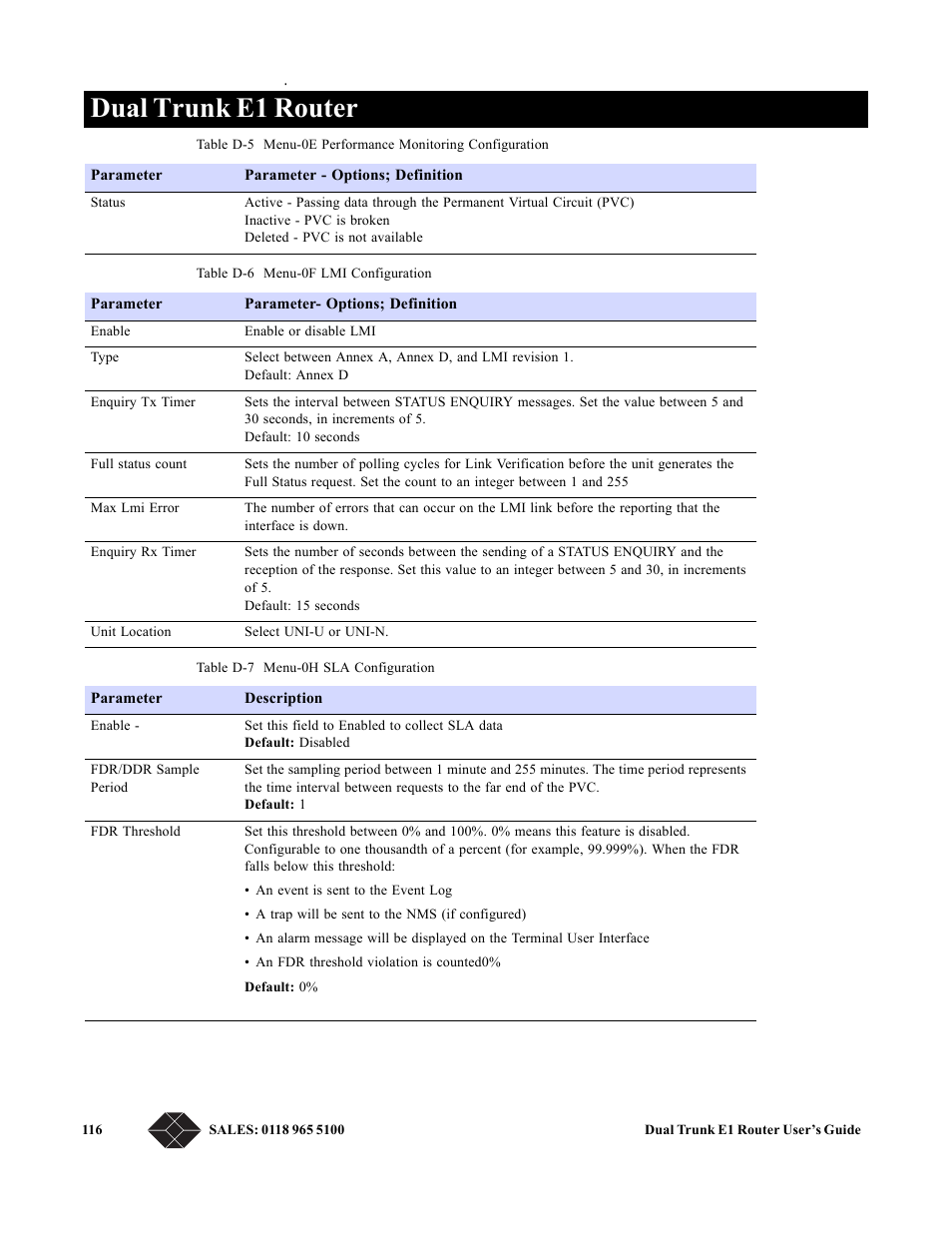 Dual trunk e1 router | Black Box LRU4240 User Manual | Page 128 / 218