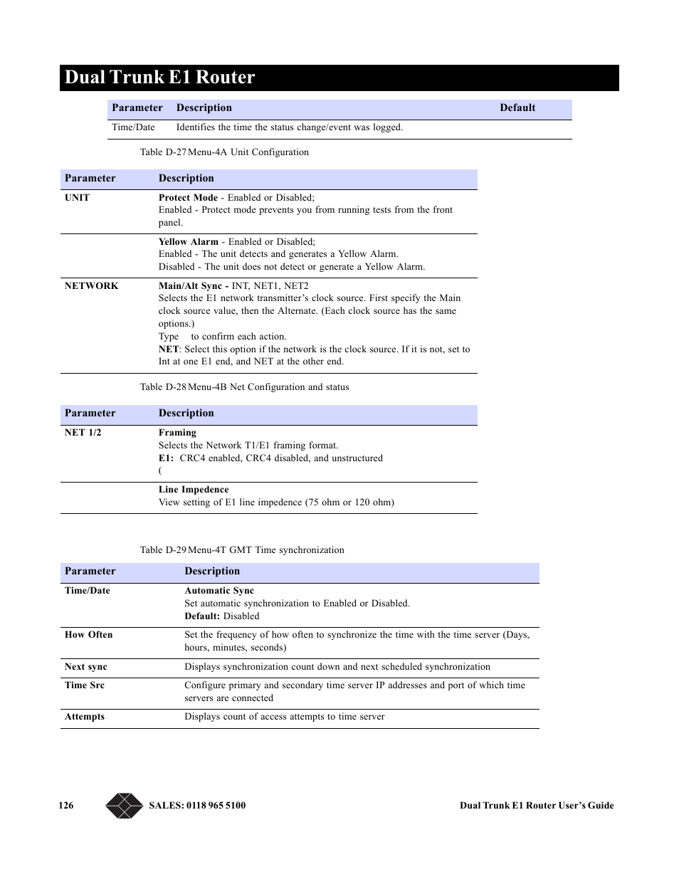 Dual trunk e1 router | Black Box LRU4240 User Manual | Page 138 / 218