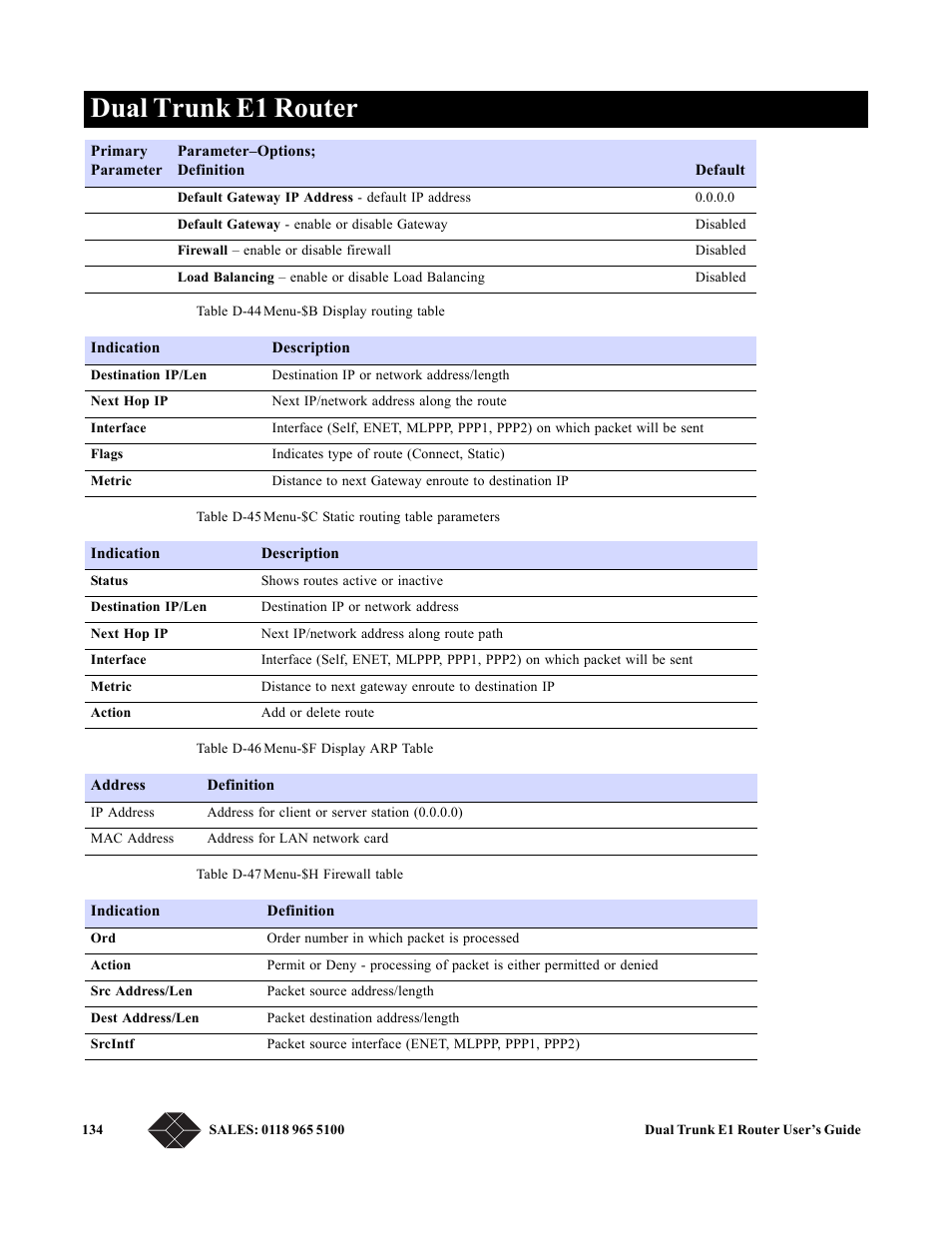 Dual trunk e1 router | Black Box LRU4240 User Manual | Page 146 / 218