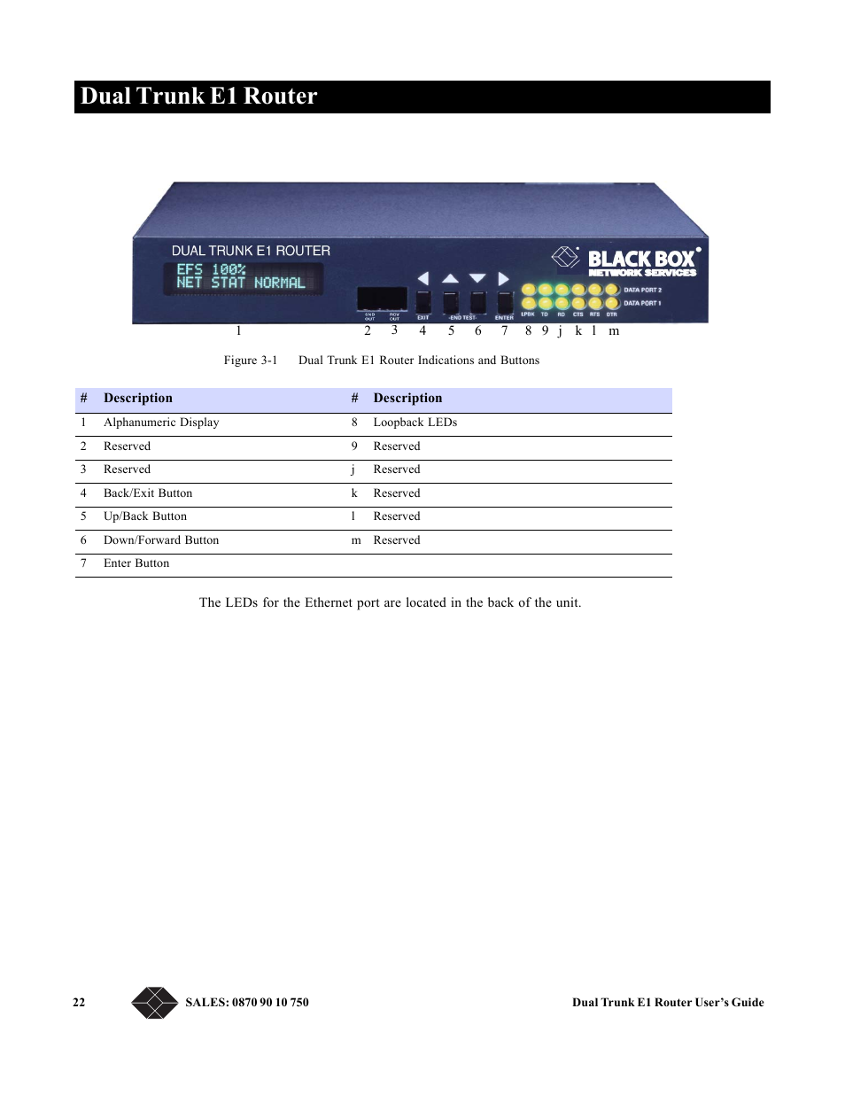 Dual trunk e1 router | Black Box LRU4240 User Manual | Page 34 / 218