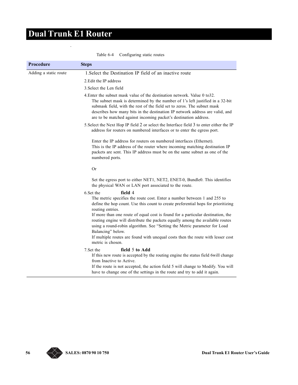 Dual trunk e1 router | Black Box LRU4240 User Manual | Page 68 / 218