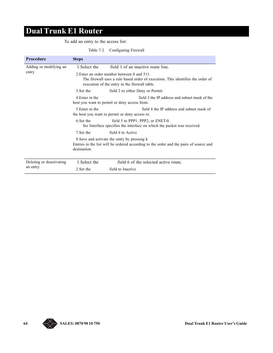 Dual trunk e1 router | Black Box LRU4240 User Manual | Page 76 / 218
