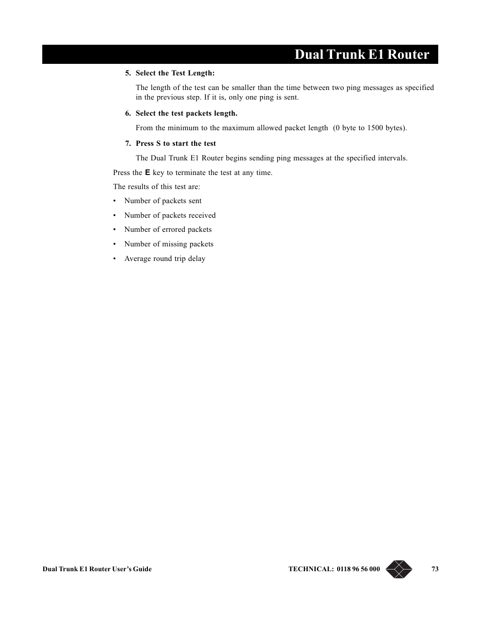 Dual trunk e1 router | Black Box LRU4240 User Manual | Page 85 / 218