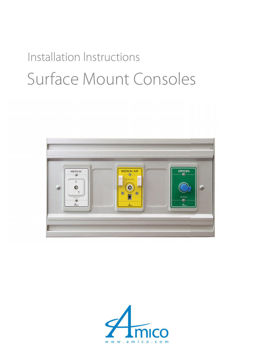 Amico Surface Mount Console Unit User Manual | 6 pages