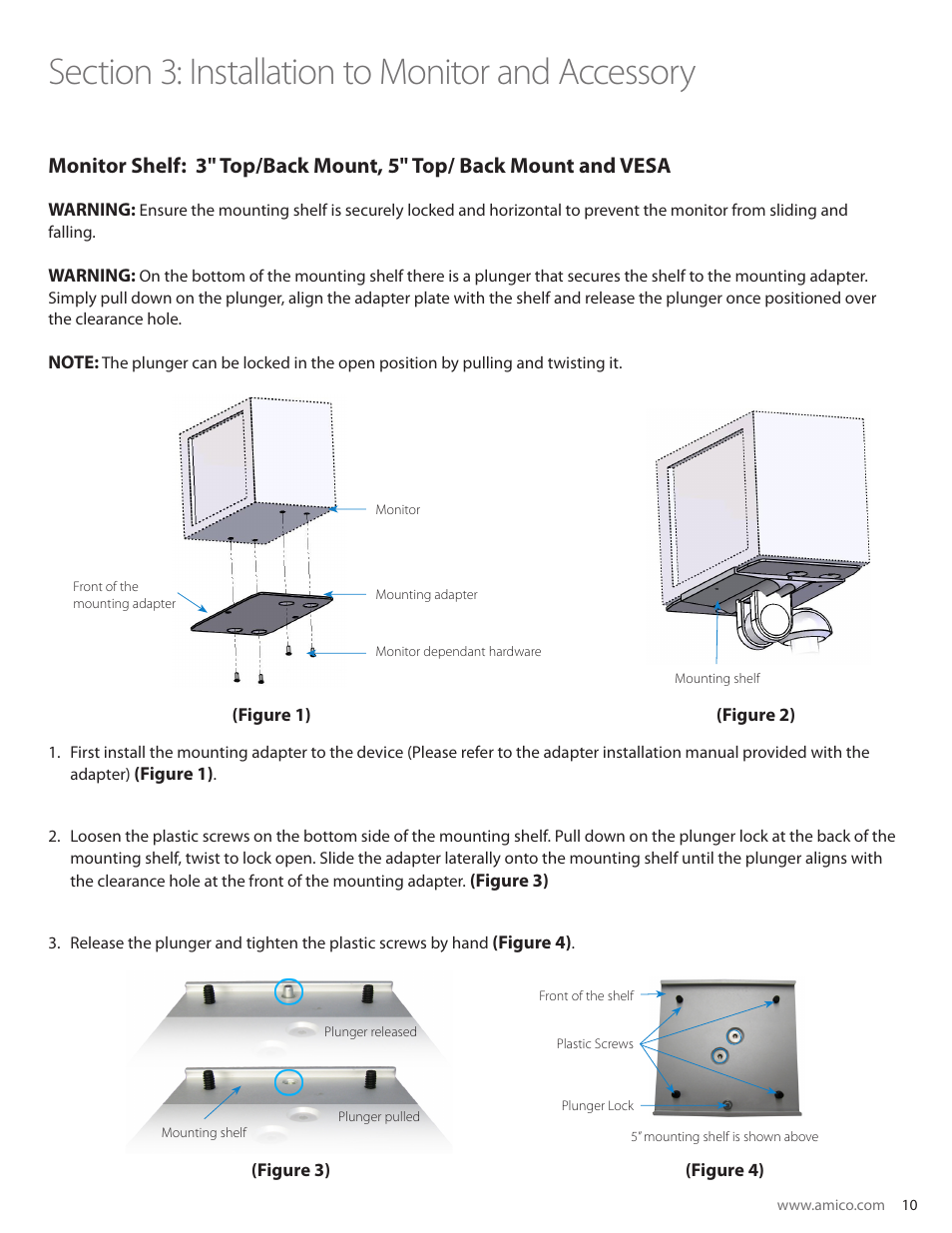 Amico AHM Monitor Arms (Adjustable Height) User Manual | Page 13 / 34