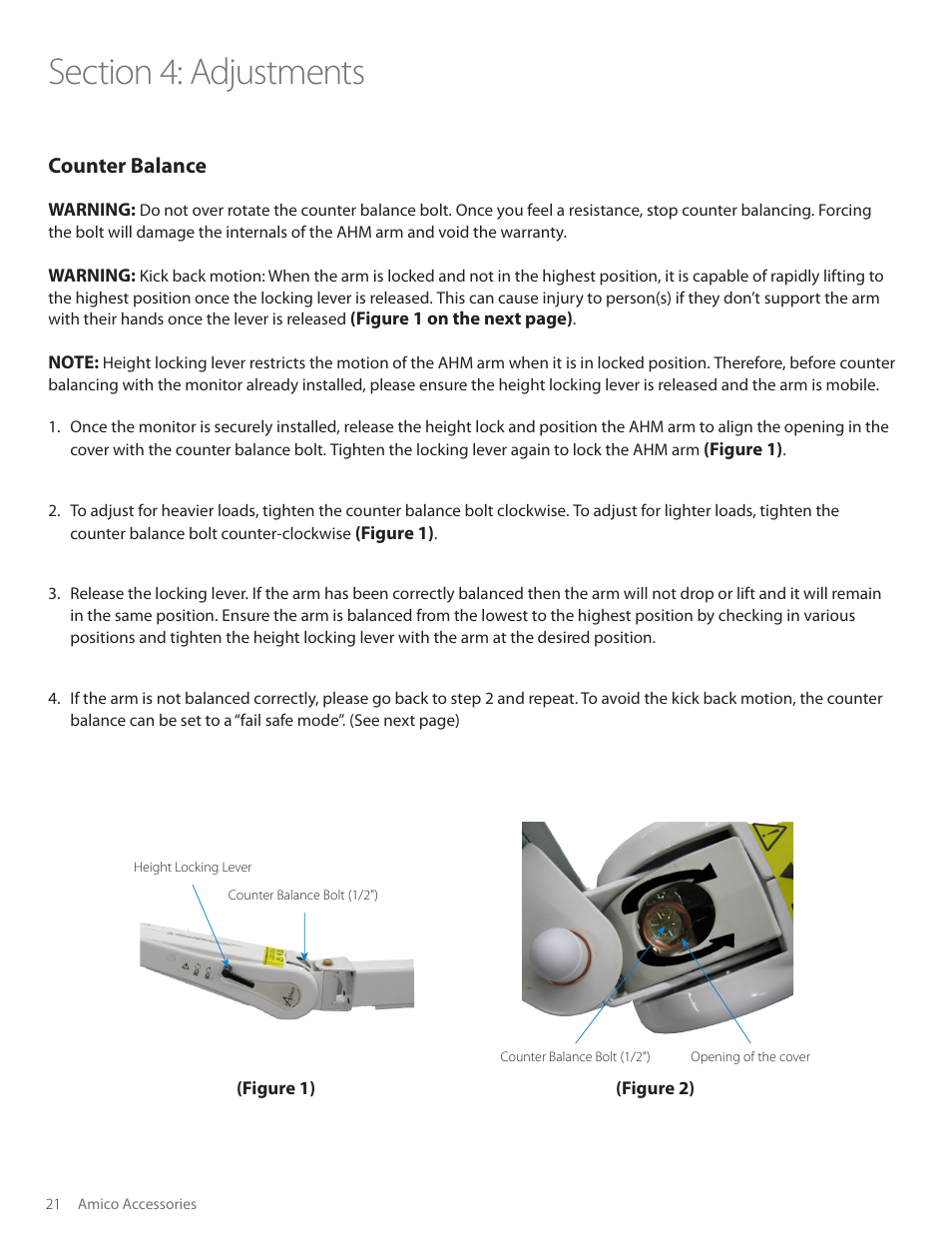 Counter balance | Amico AHM Monitor Arms (Adjustable Height) User Manual | Page 24 / 34