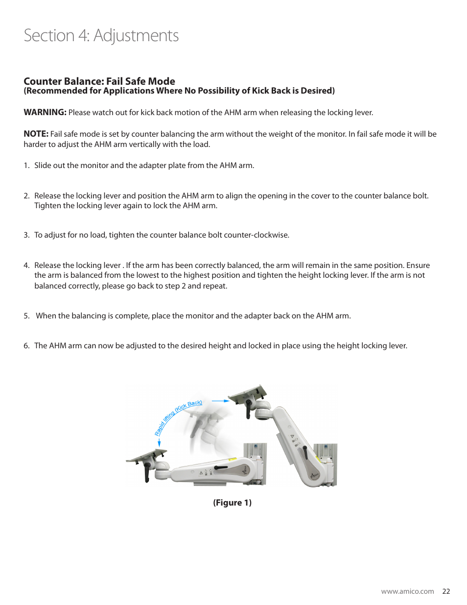 Amico AHM Monitor Arms (Adjustable Height) User Manual | Page 25 / 34