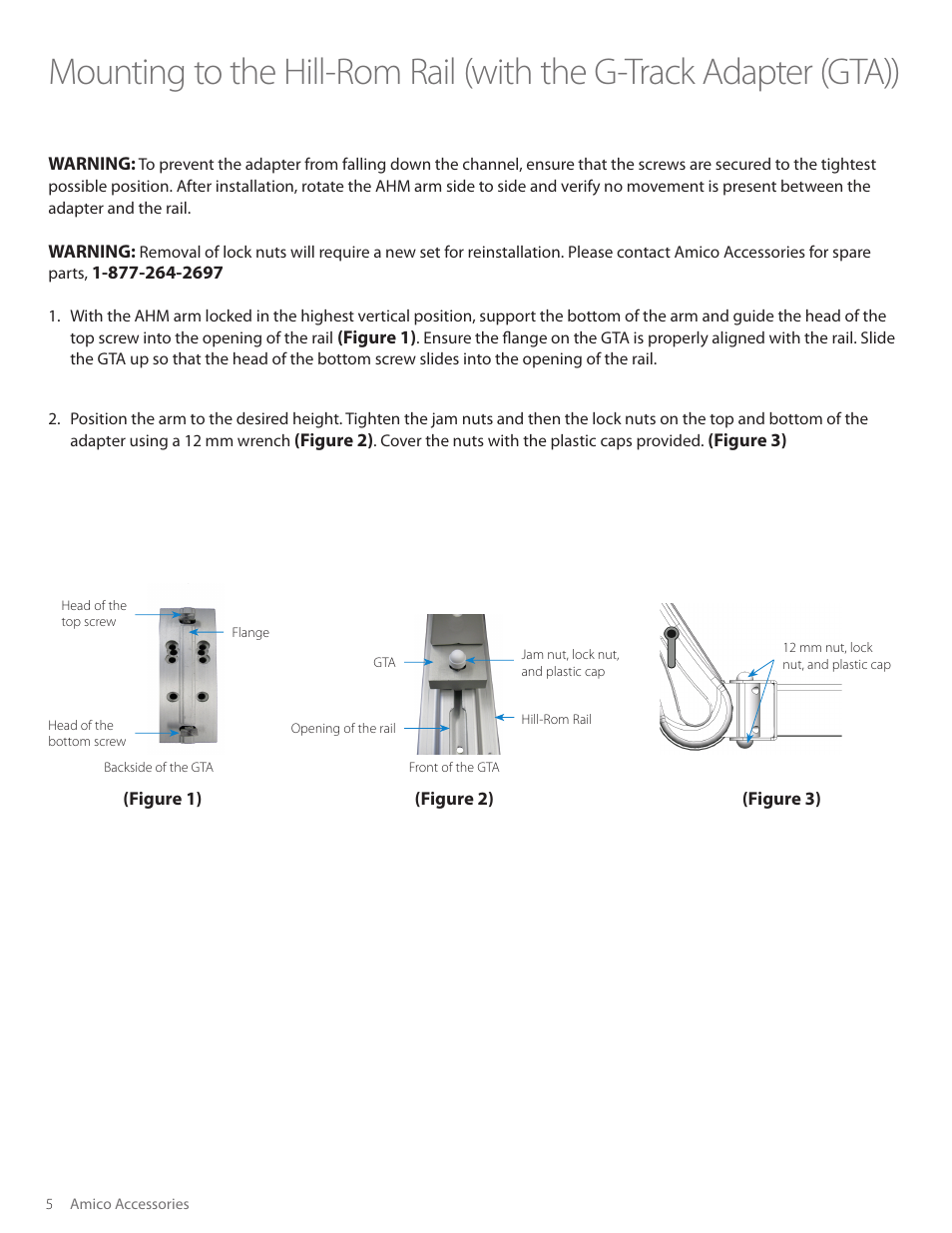 Amico AHM Monitor Arms (Adjustable Height) User Manual | Page 8 / 34